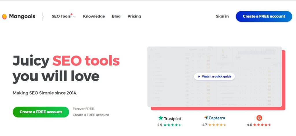 free SEMrush alternative