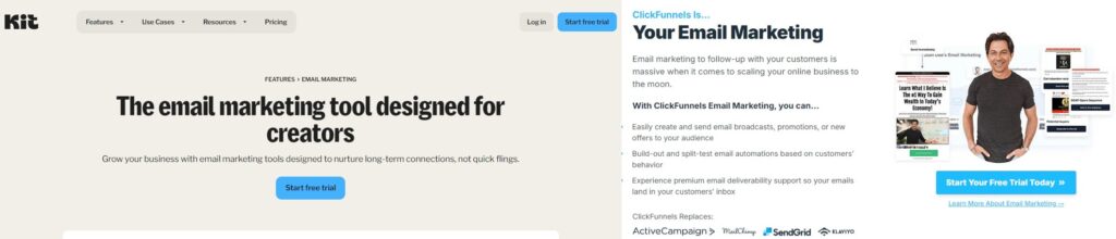 ConvertKit vs ClickFunnels